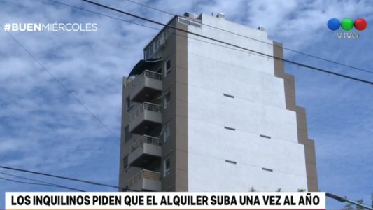 Los inquilinos piden que el alquiler suba una vez al año