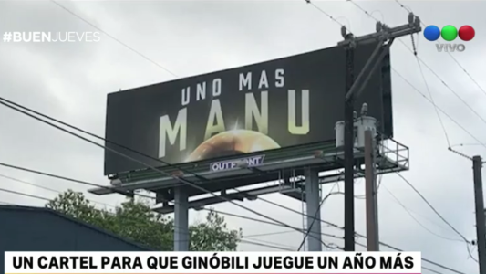 Un cartel para que Ginóbili juegue un año más