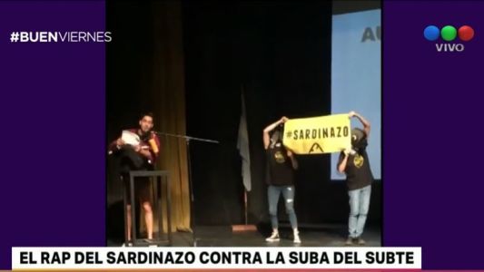 Audiencia por tarifa del subte a ritmo de rap