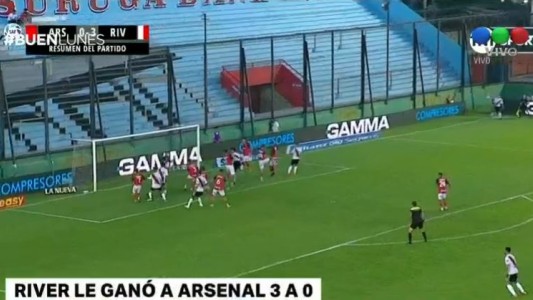 River venció 3 a 0 a Arsenal
