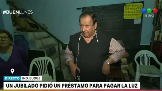 Un jubilado pidió un préstamo para pagar la luz