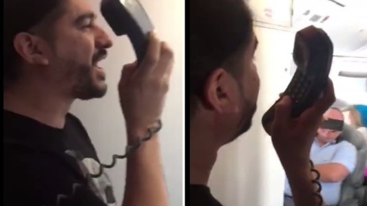 "Ráfaga" sorpresa en el vuelo: mini show de cumbia