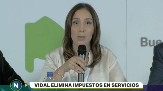 María Eugenia Vidal anunció que eliminará los impuestos provinciales sobre las tarifas