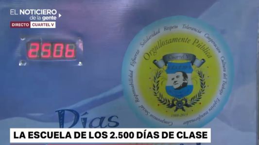 En pleno paro docente, escuela pública cumple más de 2500 días de clases ininterrumpidos