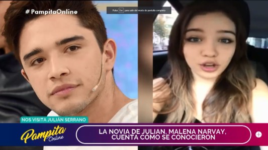 Malena Narvay contó cómo se enamoró de Julián Serrano: "Cada vez teníamos más ganas de vernos"