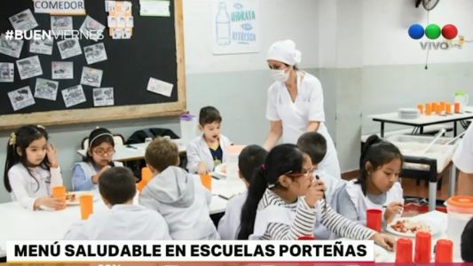 Alimentación saludable: nuevo menú en las escuelas porteñas