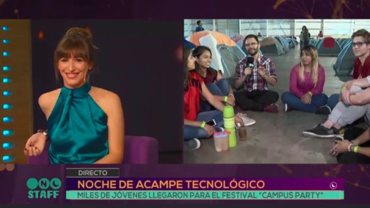 Noche de acampe tecnológico