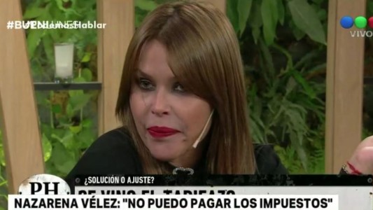Nazarena Vélez: "No puedo pagar las expensas ni los impuestos"