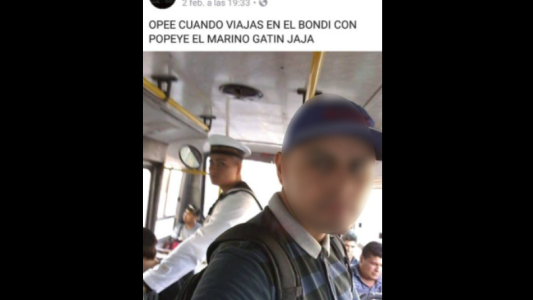 Se burló del uniforme de un integrante de la Armada Argentina y recibió una dura respuesta