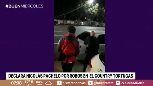 Declara Nicolás Pachelo por los robos en el country de Tortugas
