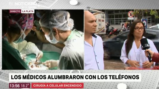 El relato de los médicos: así fue la cirugía al recién nacido que terminó alumbrada por celulares