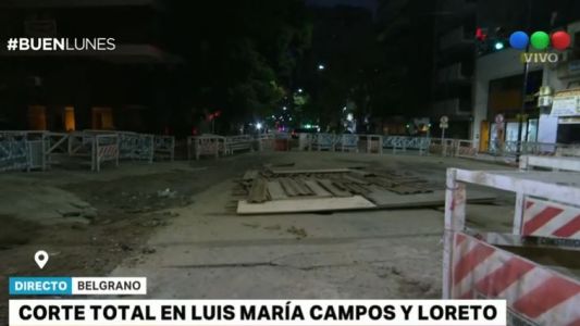 Se rompió un caño de agua en Belgrano