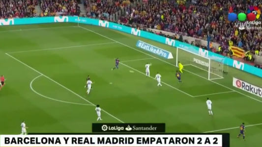 Barcelona y Real Madrid empataron 2 a 2