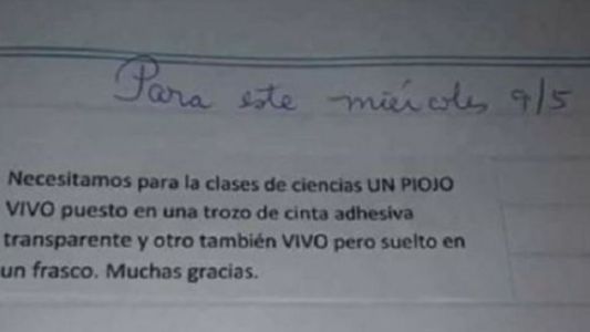 La desagradable tarea que una maestra les dio a sus alumnos de jardín