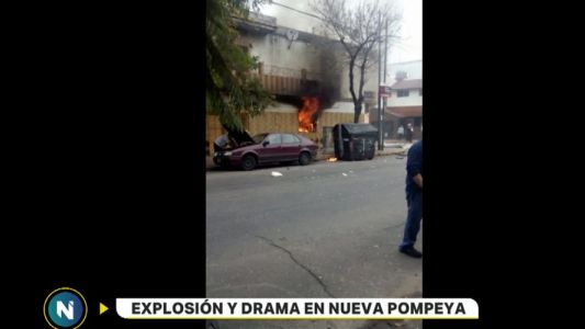 Explosión y drama en Nueva Pompeya