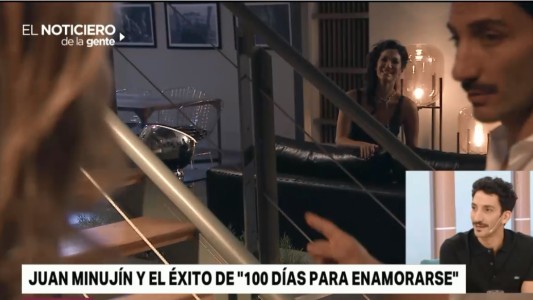 "Tomarse vacaciones de la pareja tiene sus costos": Juan Minujín y el éxito de "100 días para enamorarse"
