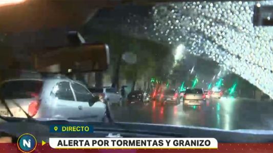 Alerta por granizo: Defensa Civil solicita "no circular durante la tormenta"
