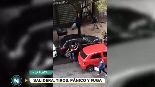 Baleó a un hombre y escapó con el auto que le robó a un policía en La Plata
