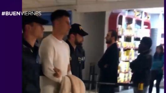 Así llegó al país el futbolista Jonathan Fabbro para ser juzgado por abuso de menor