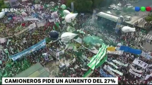 Moyano pidió 27% de aumento para los camioneros