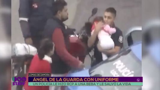 Un policía le salvó la vida a una beba que había dejado de respirar