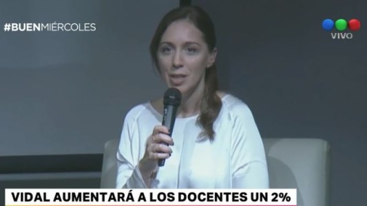 Vidal adelantó 2% de aumento a docentes a cuenta de la paritaria