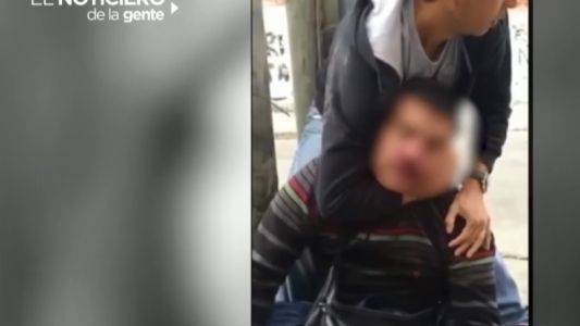 Padre e hijo atraparon a un ladrón