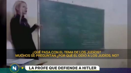 Apartaron a la profesora que defendió a Hitler