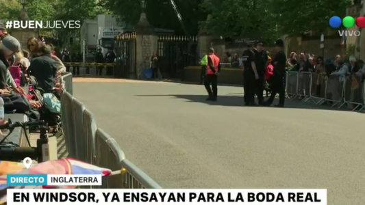 En Windsor, ya ensayan para la boda real