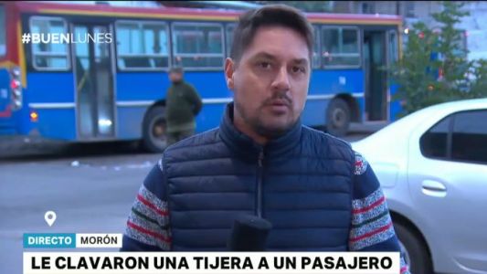 Pánico arriba de un colectivo: le clavaron una tijera a un pasajero