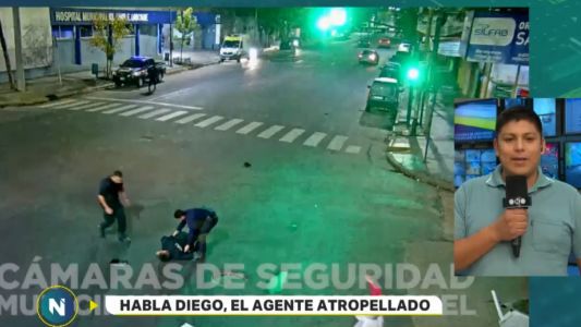 Esquivó un control de alcoholemia y atropelló a un policía