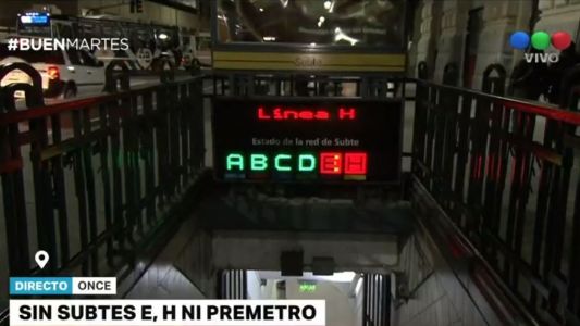 Subte: el martes habrá apertura de molinetes y paro en las líneas E, H y el Premetro