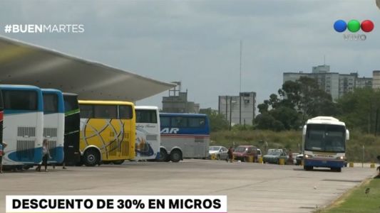 Habrá 30% de descuento en micros de larga distancia