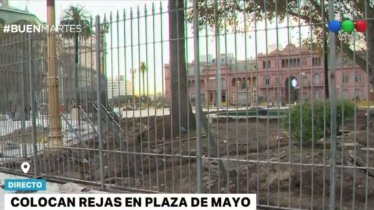 Rejas en la Plaza de Mayo: "La instalación fue consensuada con las Madres de Plaza de Mayo"