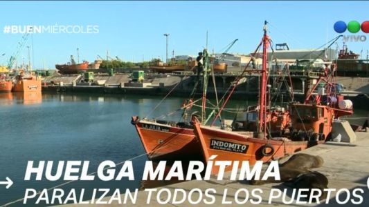 Huelga marítima: se movilizan los portuarios y se ve afectado el comercio exterior