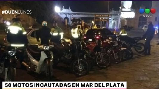 Incautan 50 motos en Mar del Plata