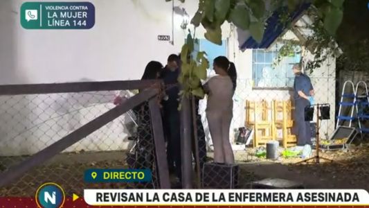 Inspeccionan la casa de la enfermera asesinada en Longchamps