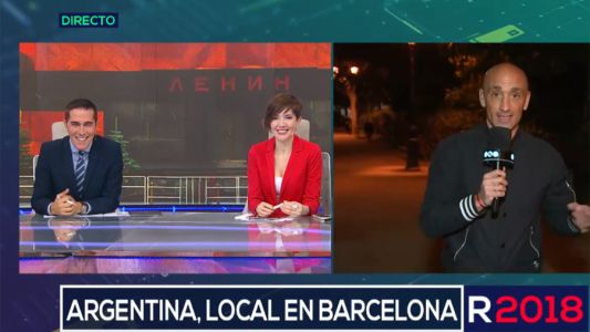 Así esperan a la selección argentina en Barcelona