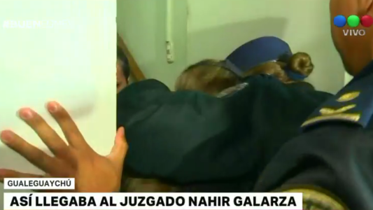 Así llegaba al juzgado Nahir Galarza