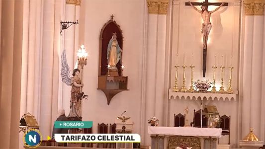Tarifazo celestial en una parroquia de Rosario