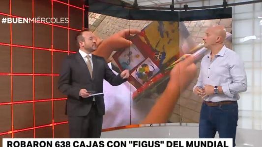 En asalto comando se robaron más de 25.000 figuritas del Mundial