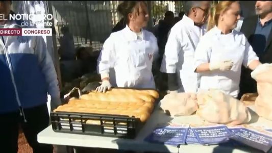 "Panazo" en el Congreso: repartirán 5000 kilos de pan