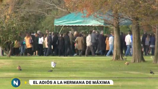 La reina Máxima llegó a Buenos Aires para el último adiós a su hermana