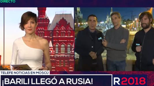 Rusia 2018: Barili llegó a Rusia