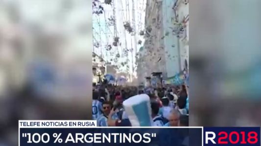 El cantito argentino en Moscú por la suba del dólar que explotó en las redes sociales