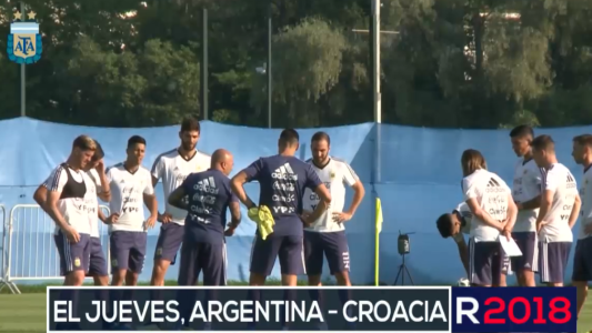 Sampaoli cambia nombres y esquema para el partido contra Croacia