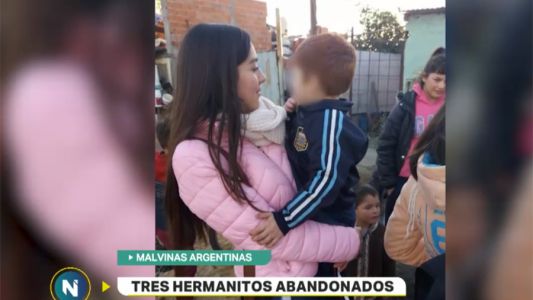 Video: así rescataron a tres hermanitos abandonados en Malvinas Argentinas