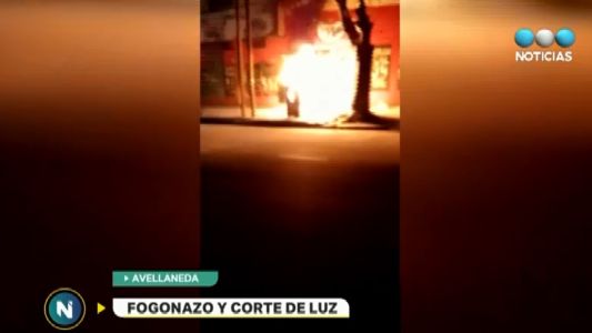 Incendio en la usina de Dock Sud dejó sin luz a la zona sur del Conurbano