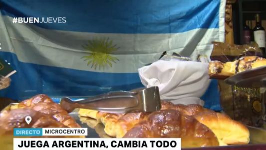 Los preparativos para el partido Argentina-Croacia