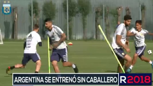 Argentina se entrenó sin Caballero